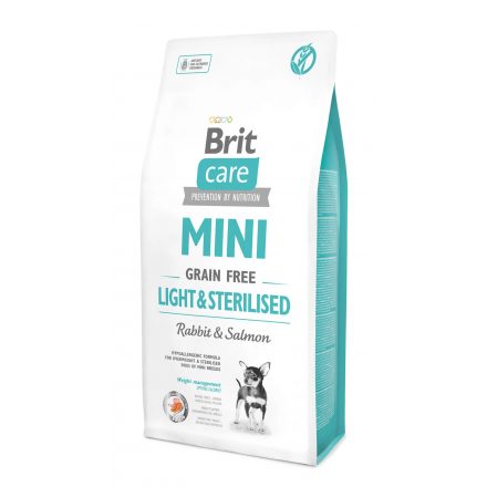 Brit Care Mini Grain-Free Light&Steril Rabbit&Salmon 7kg