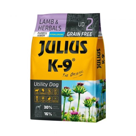 Julius K-9 Utility Dog Lamb&Herbals Puppy 10kg - Hypoallergenic 