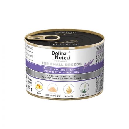 Dolina Noteci Premium with Rabbit Liver and Deer Tongues for Puppies and Young Dog of Small Breed 185 g