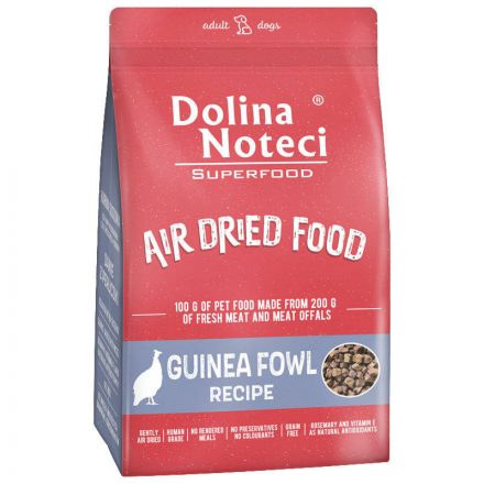 Dolina Noteci Superfood Air Dried Dog Guinea Fowl 1 kg (Chicken Free)