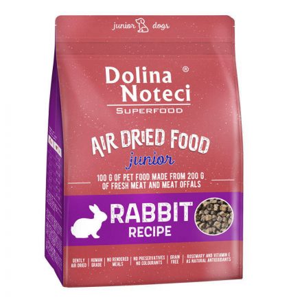 Dolina Noteci Superfood Air Dried Junior Dog Rabbit 1 kg (Chicken Free)