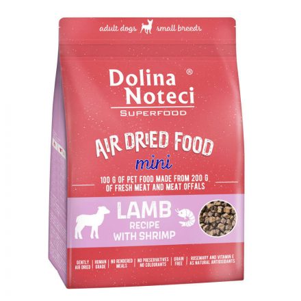 Dolina Noteci Superfood Air Dried Dog Mini Lamb with Shrimp 1 kg