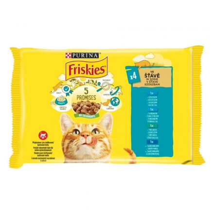 Friskies Csirke&Marha&Tonhal&Tőkehal 4x85g