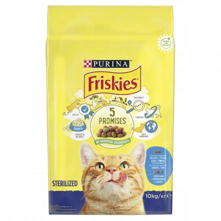 FRISKIES Steril Lazac+Zöldség 10kg