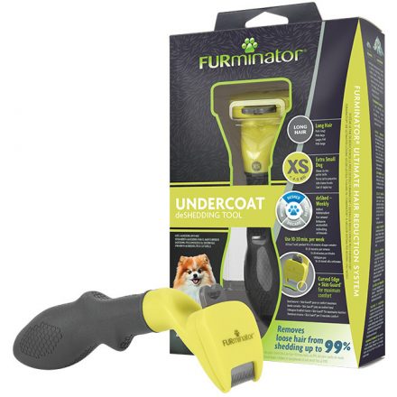 FURminator aljszőrkefe kistestű, hosszú szőrű kutyáknak XS