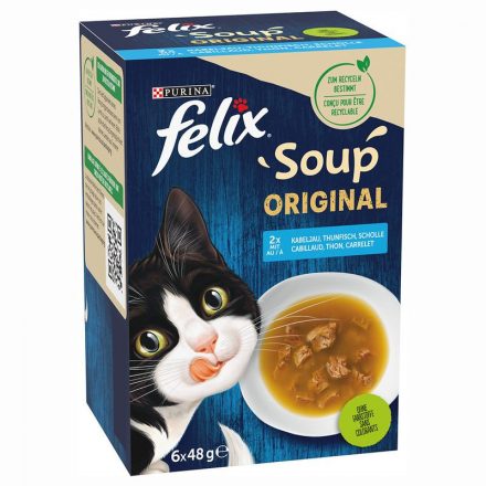 Felix Soup Tender Strips Halas válogatás 6*48gr