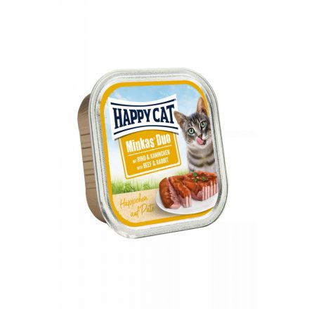 Happy Cat Minkas Duo Rind & Kaninchen (Marha & nyúl) 100g