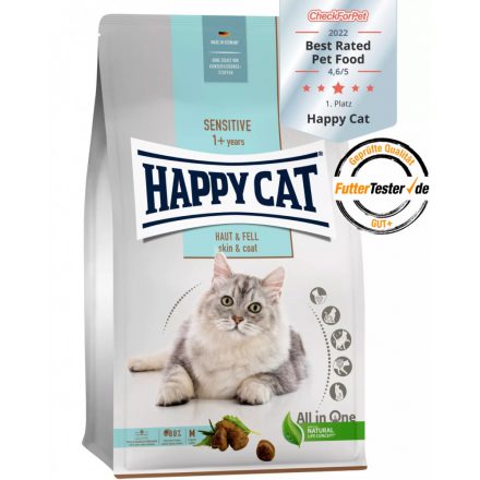 Happy Cat Sensitive Haut & Fell (bőr és szőrzet) 1,3kg