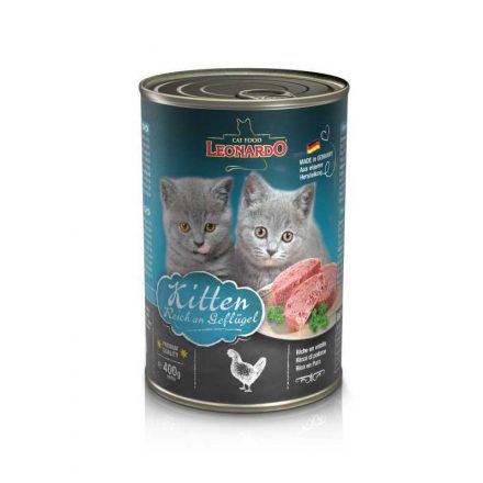 Leonardo Kitten Baromfiban gazdag 400gr