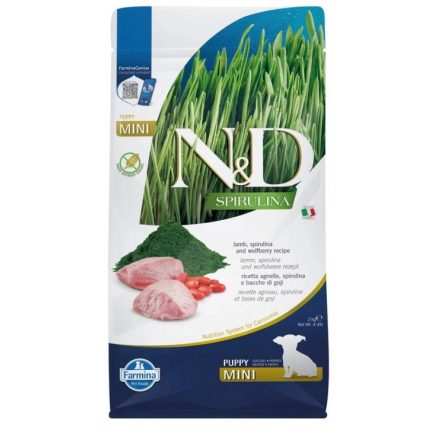 N&D Spirulina Dog Bárány Puppy Mini 2kg