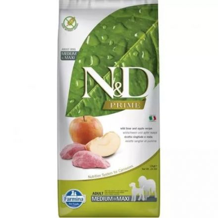 N&D Dog Prime Vaddisznó&Alma Adult Medium&Maxi 2,5kg