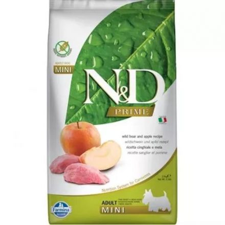 N&D Dog Prime Vaddisznó&Alma Adult Mini 7kg