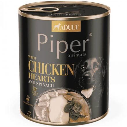 Piper With Chicken Hearts, Spinach And Brown Rice 800 g