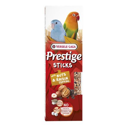 Versele-Laga Prestige Sticks Small Parrots Nuts/Raisin - Dió/Mazsola 2x30g