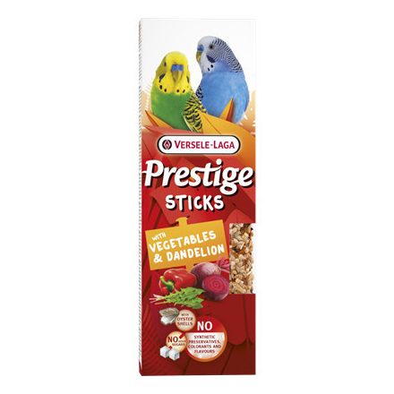 Versele-Laga Prestige Sticks Small Parakeets Vegetables/Dandelion - Zöldség/Pitypang 2x30g