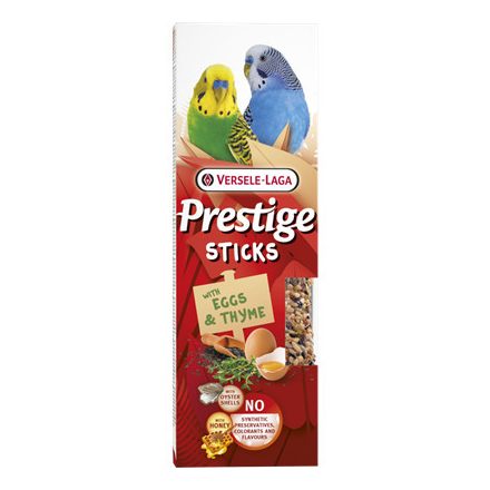 Versele-Laga Prestige Sticks Small Parakeets Eggs/Thyme - Tojás/Kakukkfű 2x30g